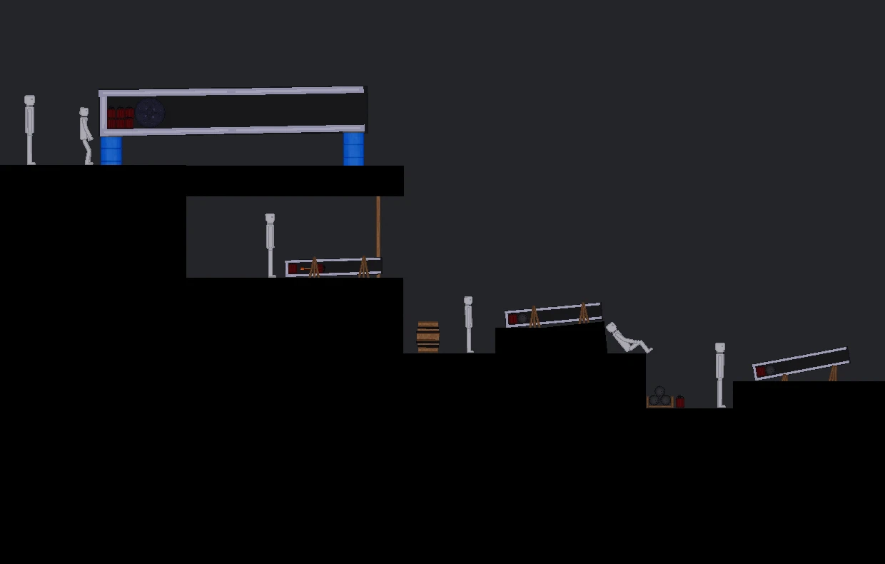 People Playground "Карта теста артиллерии и разрушения военной базы" [1.27.5+]