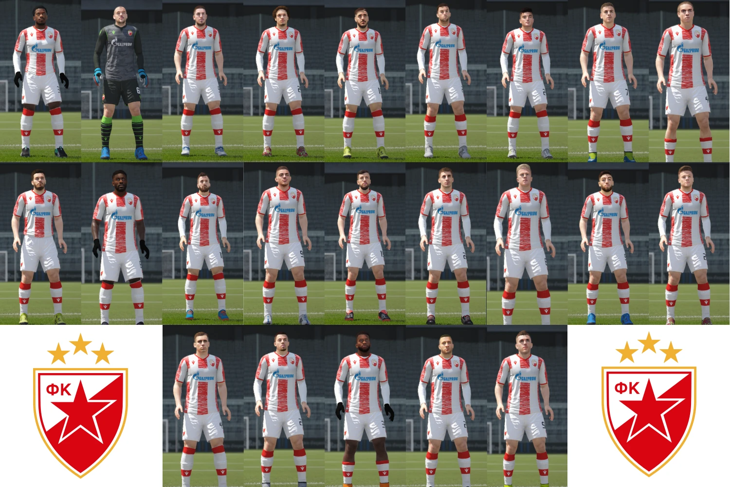 FIFA 16 "Лица игроков ФК Црвена Звезда"