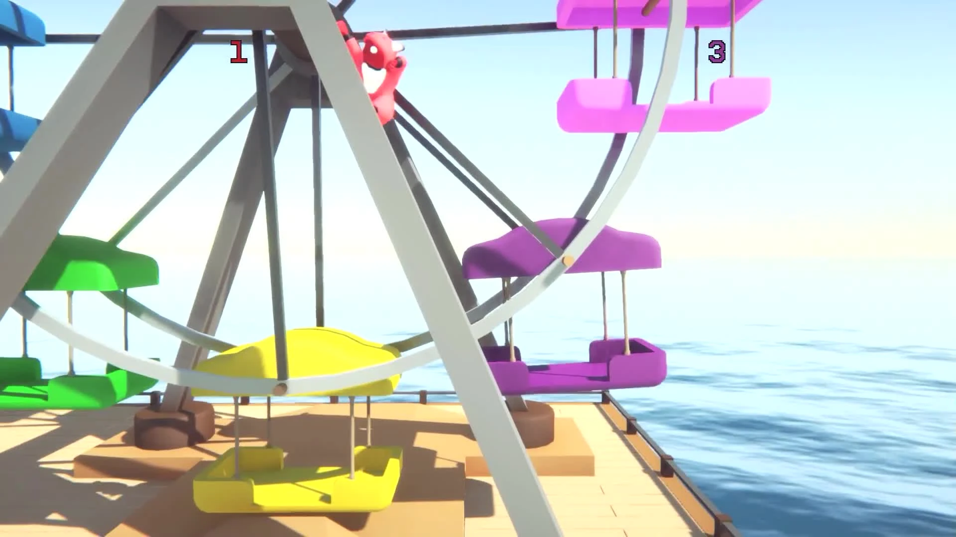 Проломил ему череп. Угар в Gang Beasts