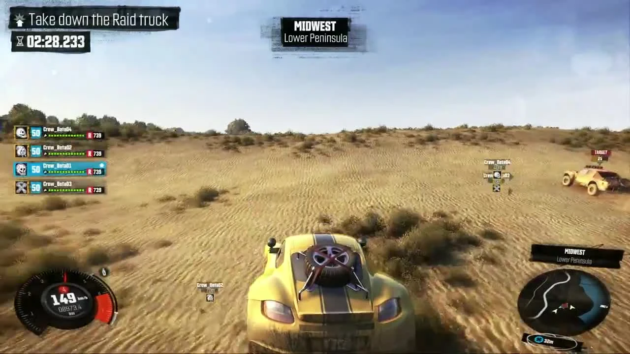 Демонстрация геймплея свежей PC-беты The Crew