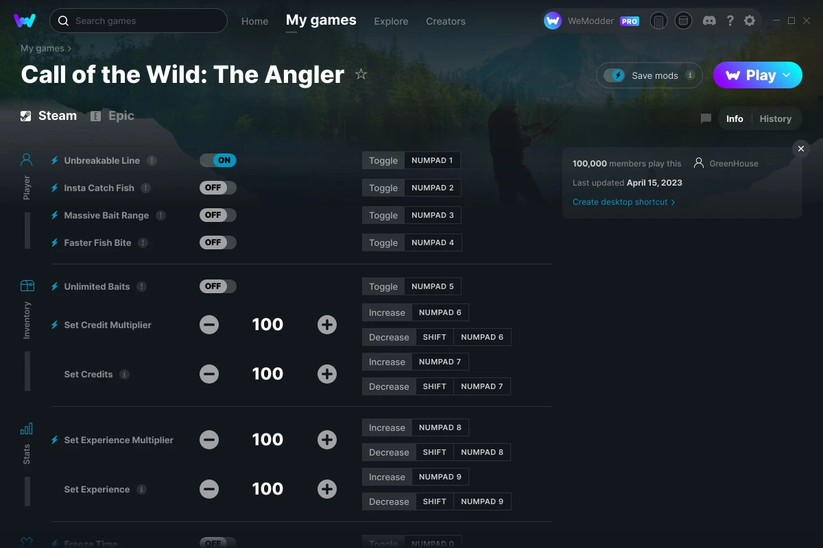 Call of the Wild: The Angler "Трейнер +11" [UPD: 15.04.2023] {GreenHouse / WeMod}