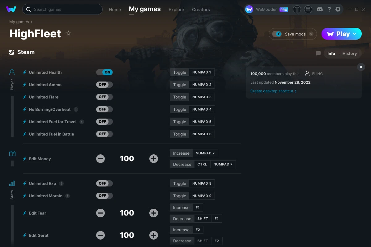 HighFleet "Трейнер +20" [UPD: 28.11.2022] {FLiNG / WeMod}