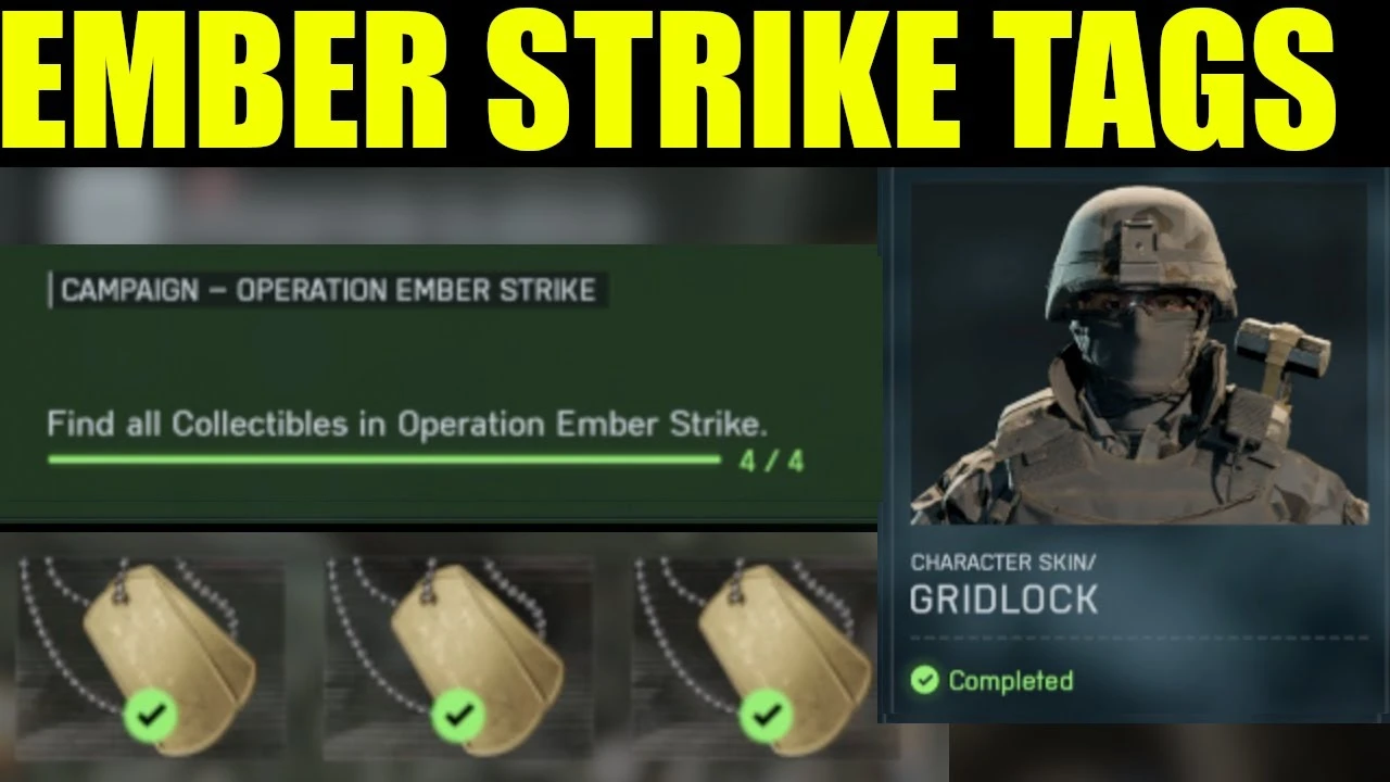 Все жетоны операции "Эмберстрайк" (Operation Ember Strike) в сюжетной кампании Battlefield 6