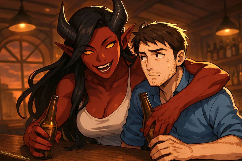 Малевола потащила Роберта в бар