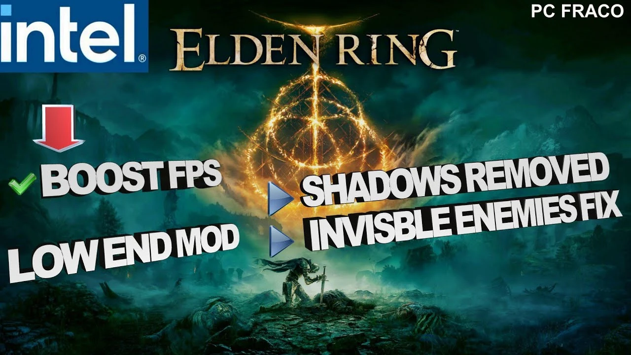 Elden Ring "Оптимизация для очень слабых ПК" (отключение теней)