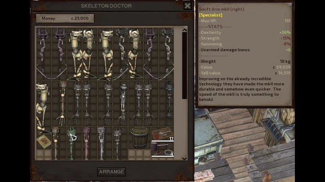 Kenshi "Jewy's Limbs Overhaul RUS/новые протезы''