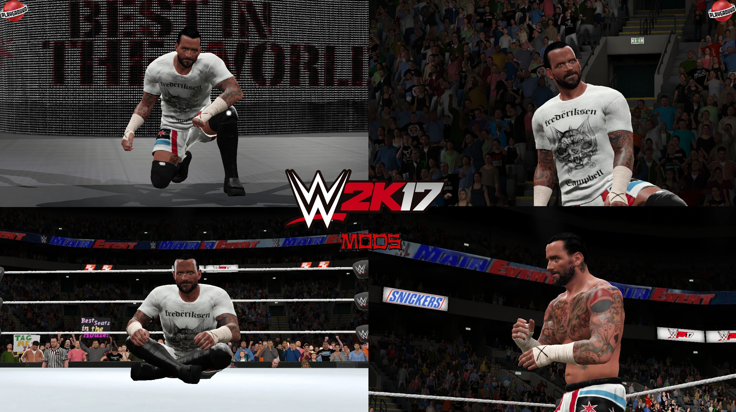 WWE 2K17 "CM Punk Full Gear '21 Наряд (Лицевая анимация) WWE 2K19 Порт Мод"