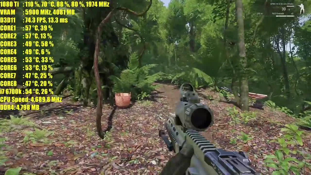 ARMA 3 GTX 1080 Ti OC | 4K (2160p) частота кадров ТЕСТ