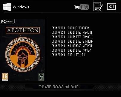 Apotheon: Трейнер/Trainer (+6) [v1.3] {LIRW / GHL}