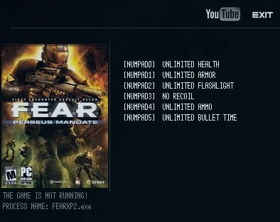 F.E.A.R. Perseus Mandate: Трейнер/Trainer (+6) [1.8] {LIRW / GHL}