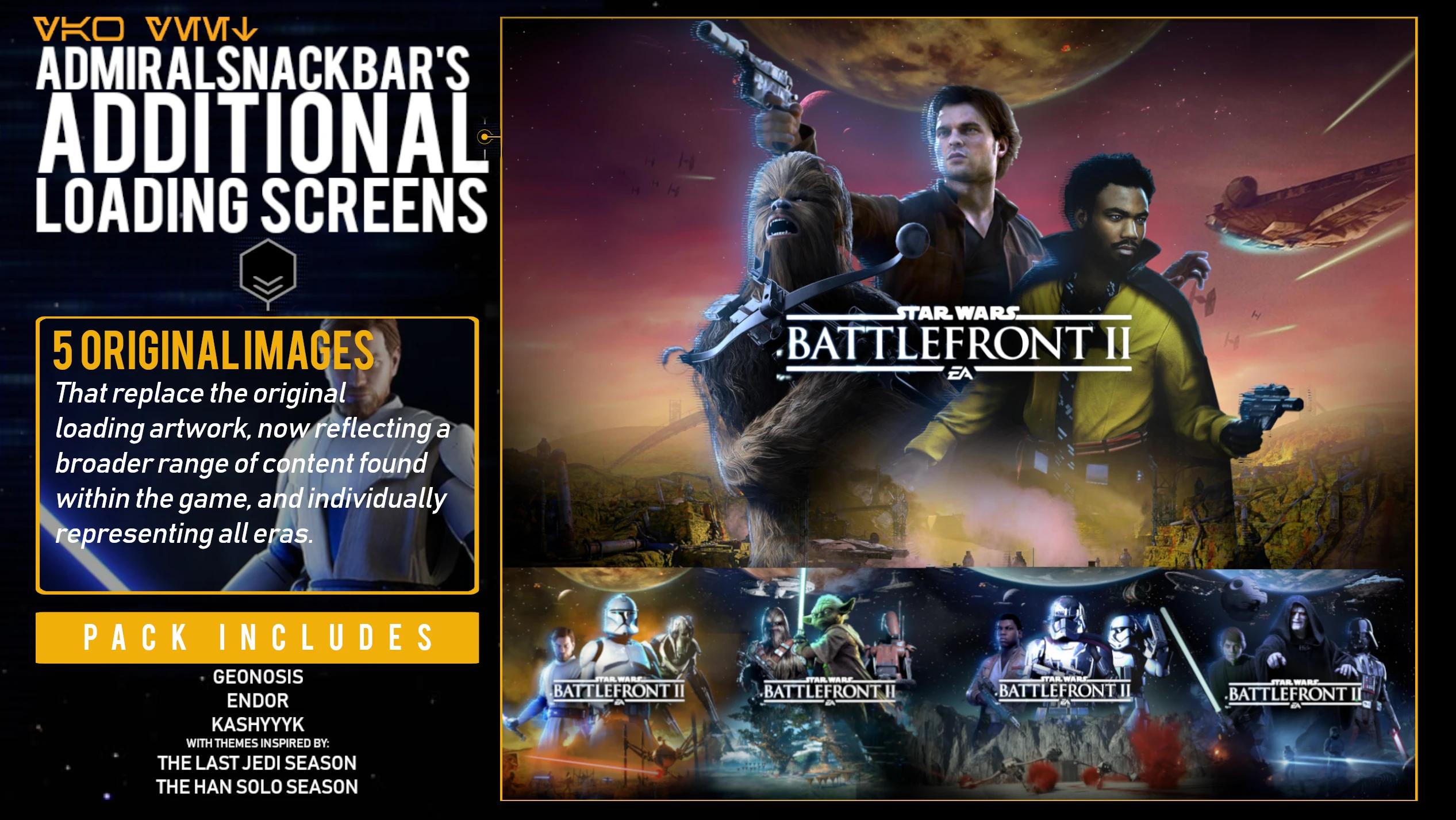 Star Wars: Battlefront 2 "Замена экрана загрузки"