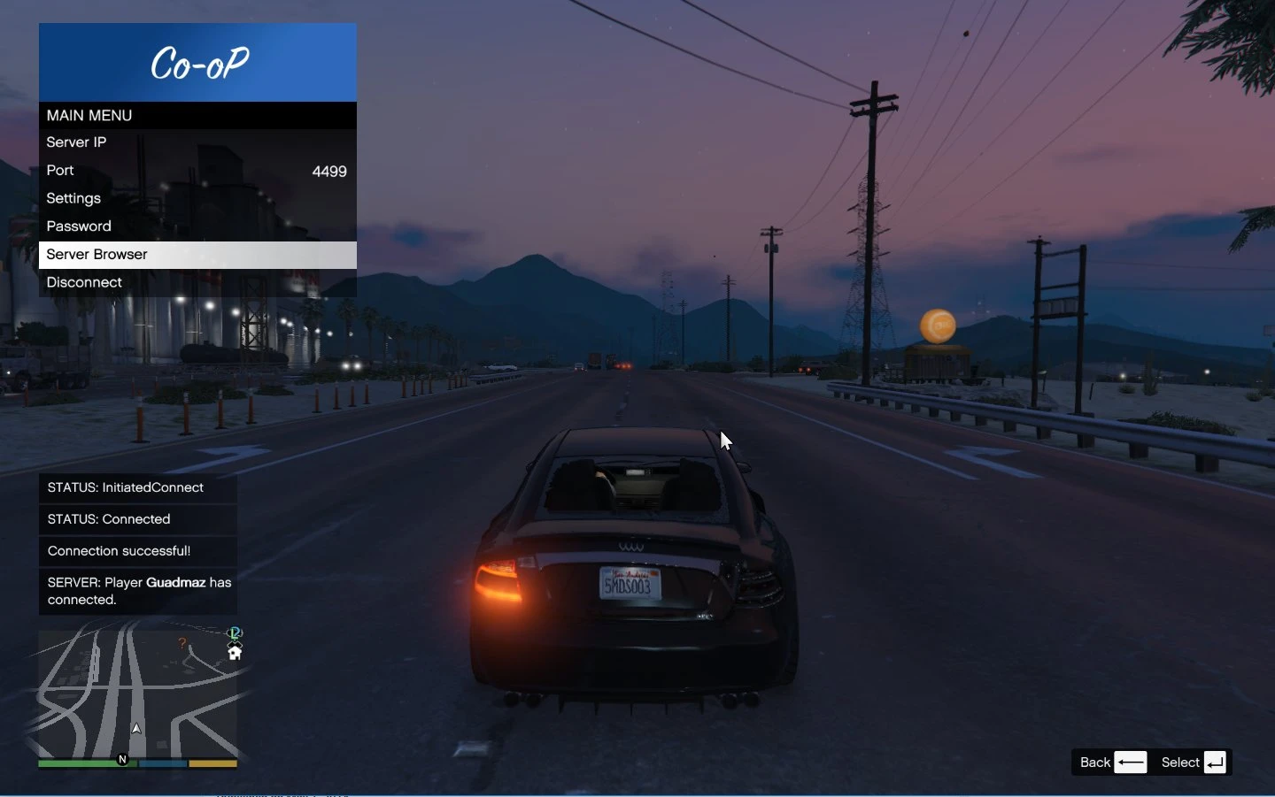 Grand Theft Auto 5 "Multiplayer Co-op 0.9"