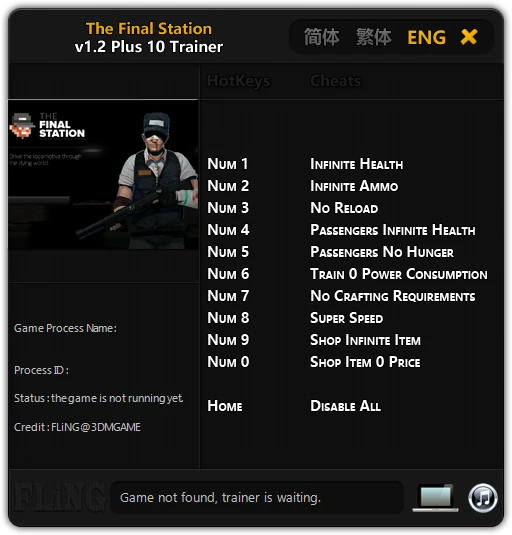 The Final Station: Трейнер/Trainer (+10) [1.2] {FLiNG}