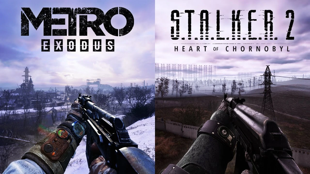 Сравнение физики и деталей в STALKER 2 vs Metro Exodus