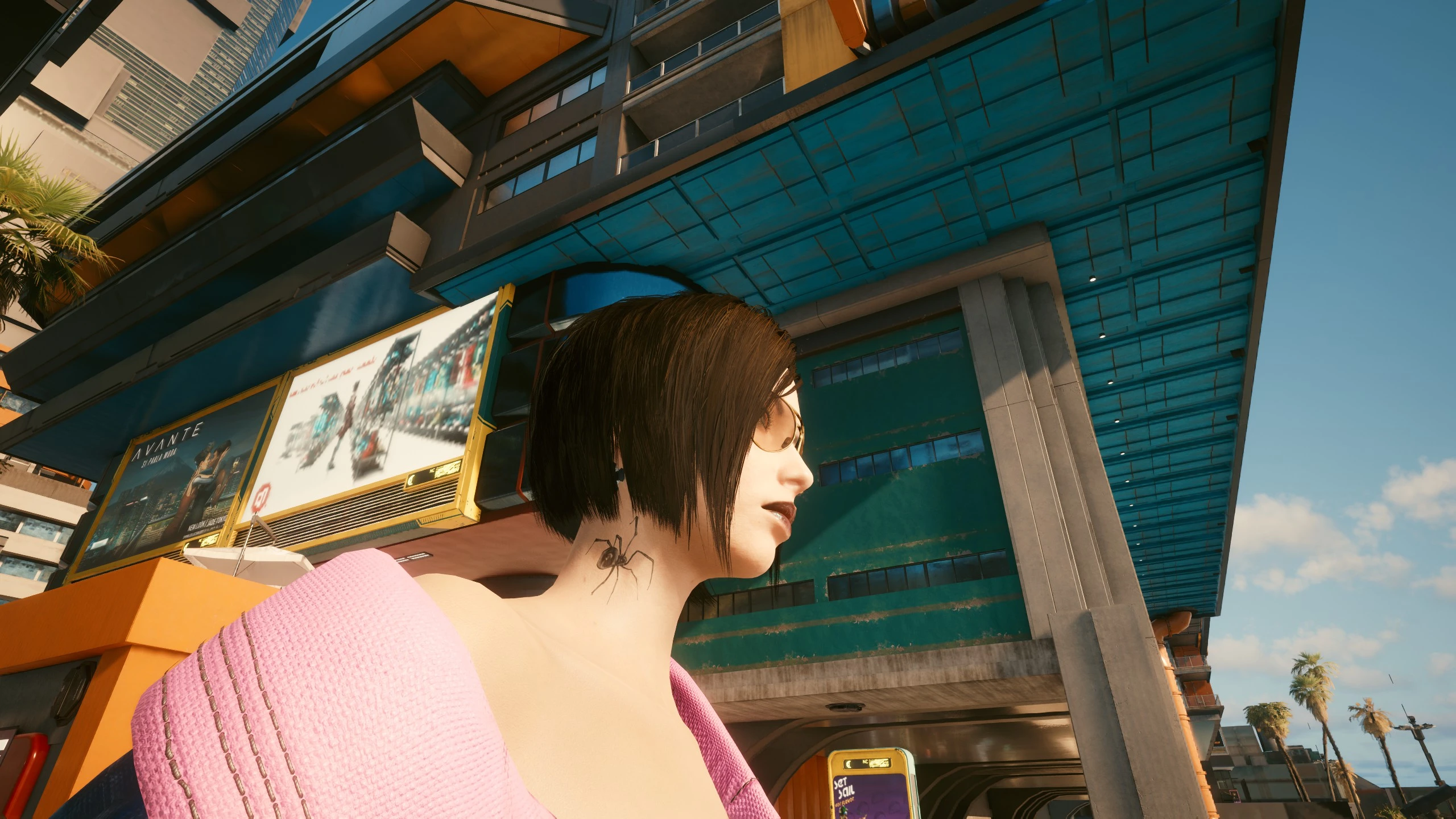 Cyberpunk 2077 "Тату на шею: паук"