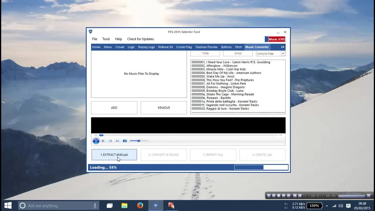 Как изменить музыку в PES 2015?