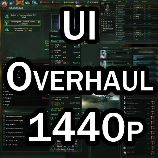 Stellaris "UI Overhaul 1440 New"