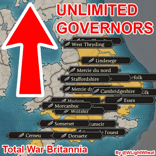 Total War Saga: Thrones of Britannia "Unlimited governors"