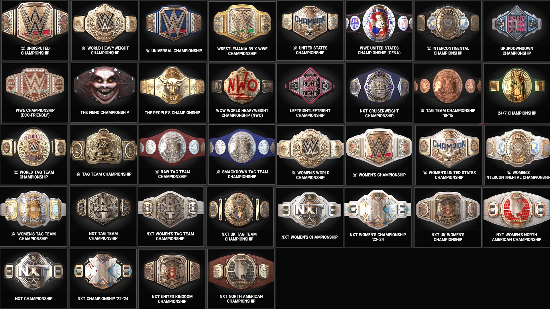 WWE 2K19 "Набор Пояс/Титул чемпиона WWE из WWE 2K25"