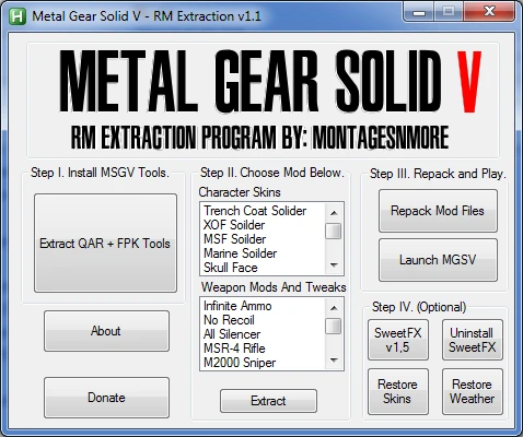 Metal Gear Solid 5 - RM-Extraction 1.1 by MontagesNmore