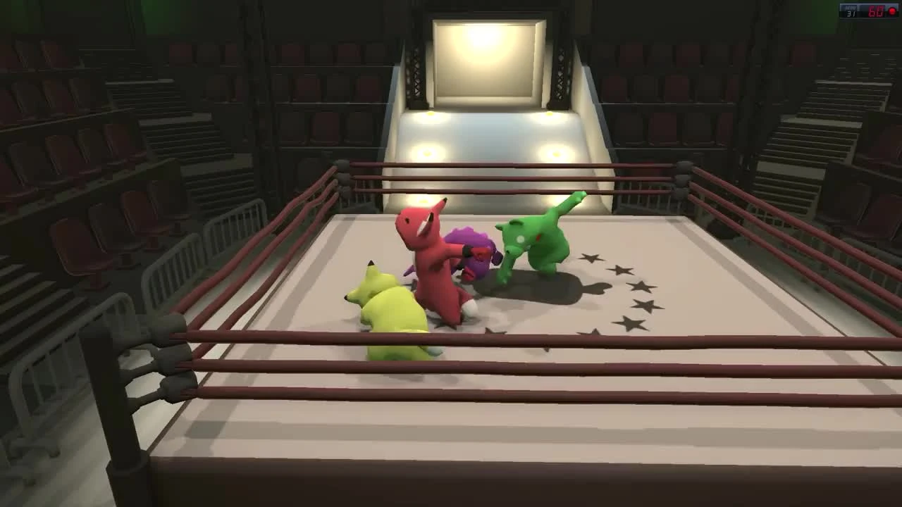 Улетели в космос. Угар в Gang Beasts