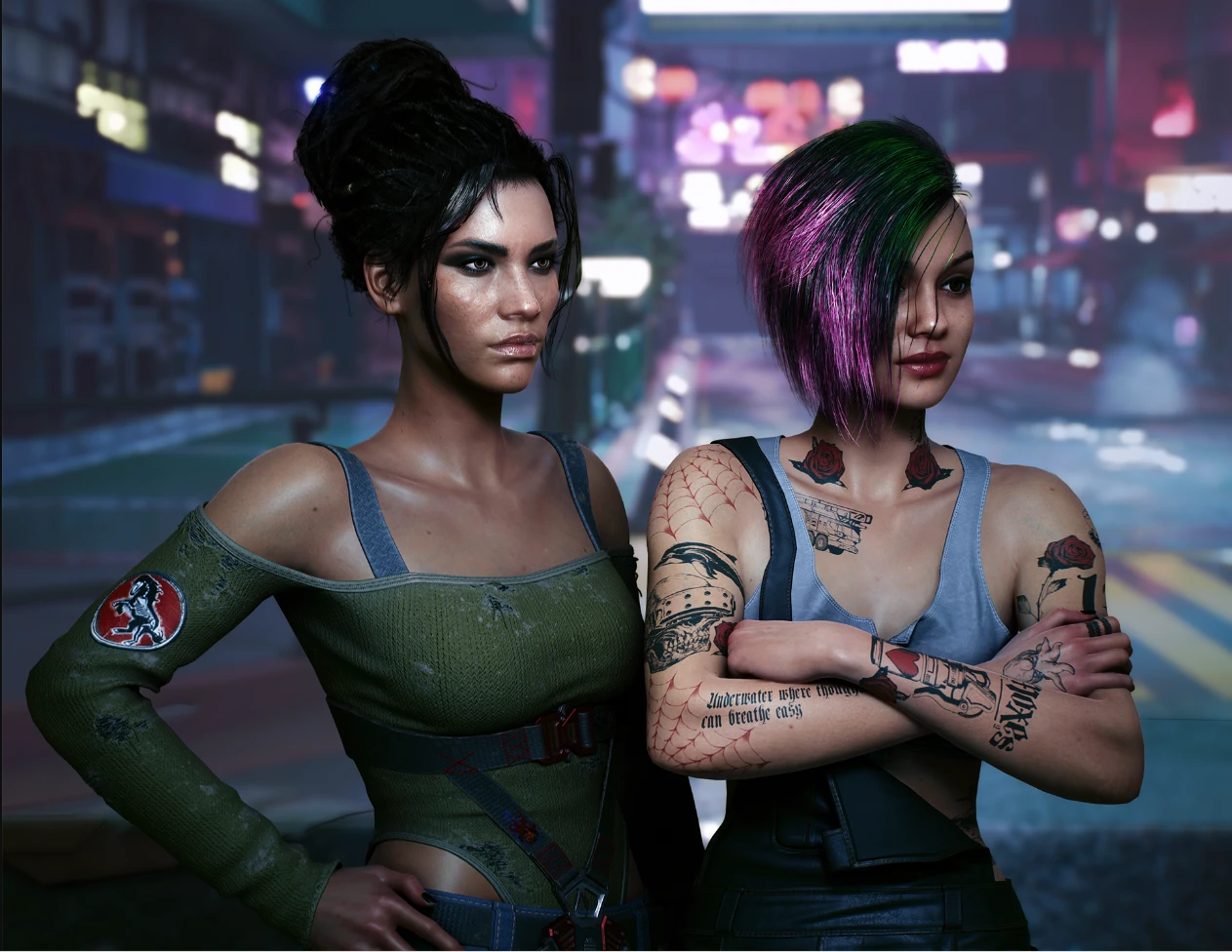 Cyberpunk 2077 "Блестящие волосы"