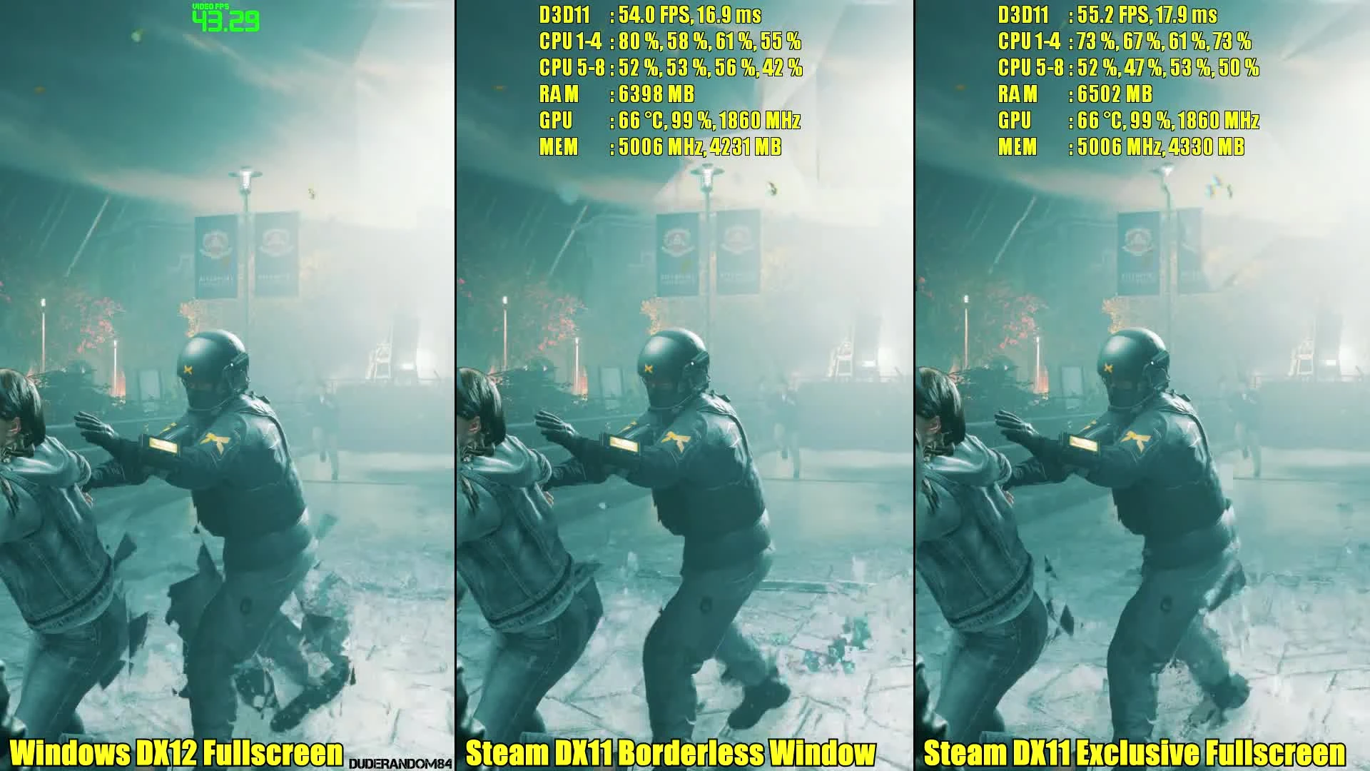 Quantum Break [Steam] - Сравнение версий DX11 Vs Windows DX12