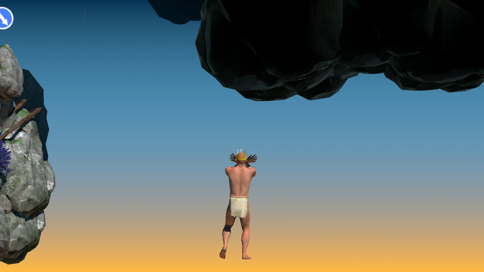 A Difficult Game About Climbing "Чит-Мод - Снижение гравитации"