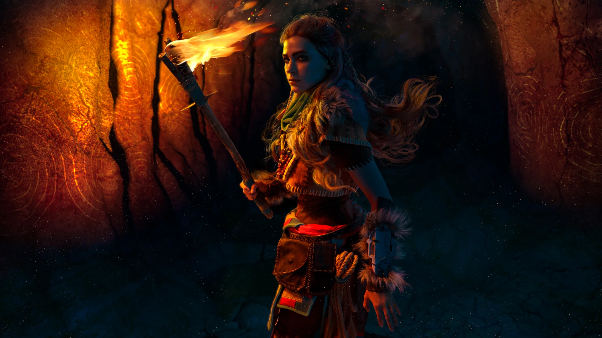 Косплей Элой - поклонницы Horizon Zero Dawn воплощают в жизнь образ рыжеволосой героини