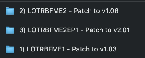 The Lord of the Rings: The Battle for Middle-earth 2 "Патчи 1.03, 1.06 и 2.01"