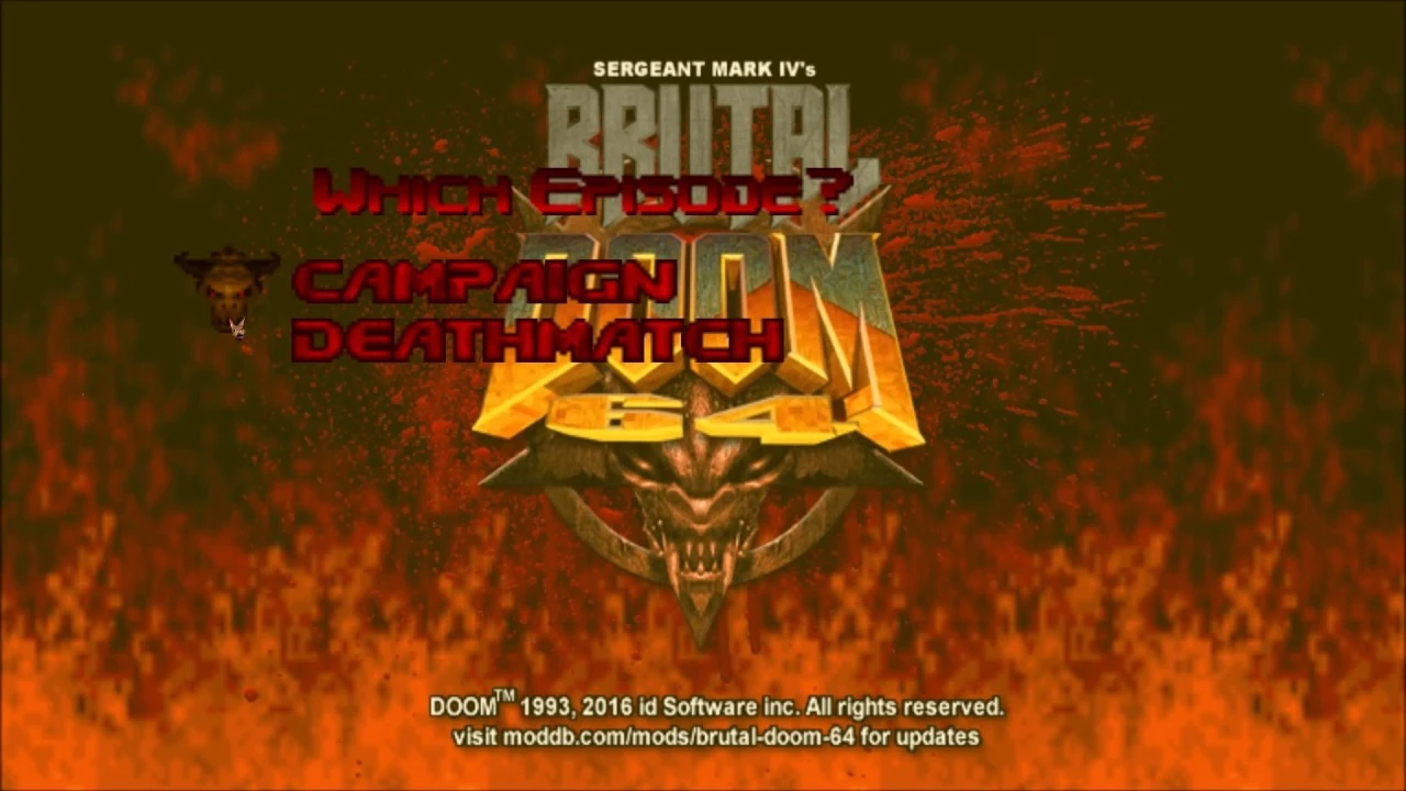 Doom 64 "Масштабный мод Brutal Doom 64"
