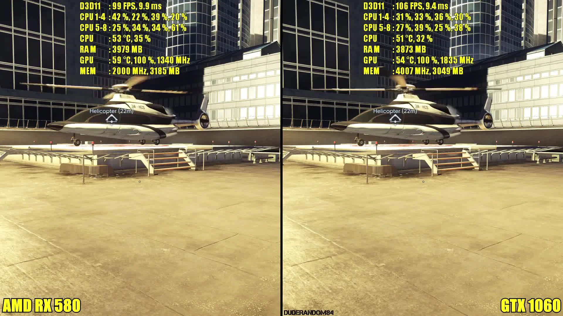 Prey Update Patch V1.2 GTX 1060 Vs AMD RX 580 Сравнение