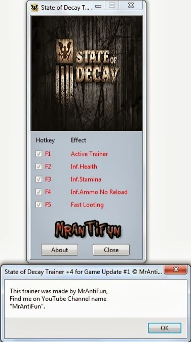 State of Decay: Трейнер/Trainer (+4) [Update 1] {MrAntiFun}