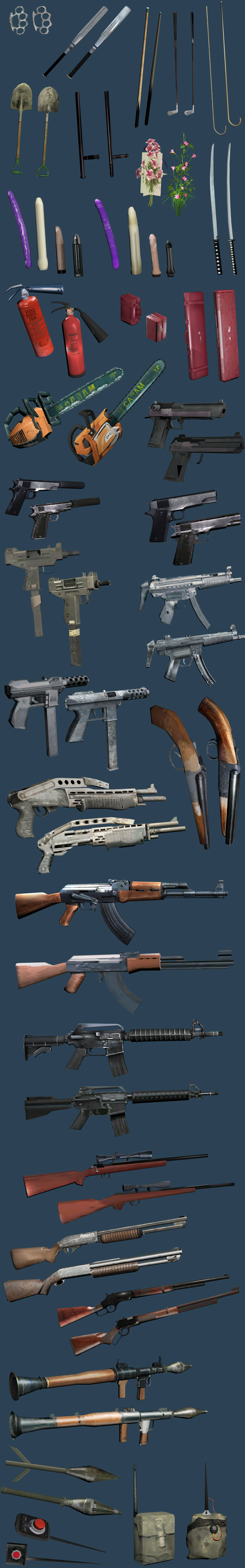 Grand Theft Auto: San Andreas "INSANITY Weapons Items by Ezekiel"