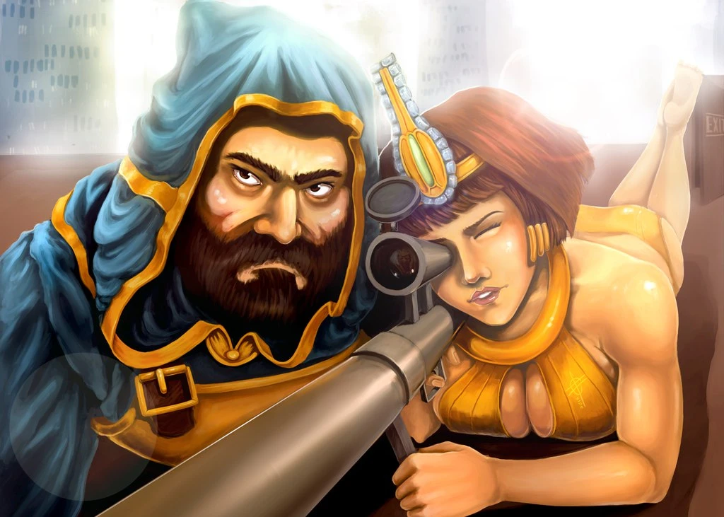 Улль учит стрелять