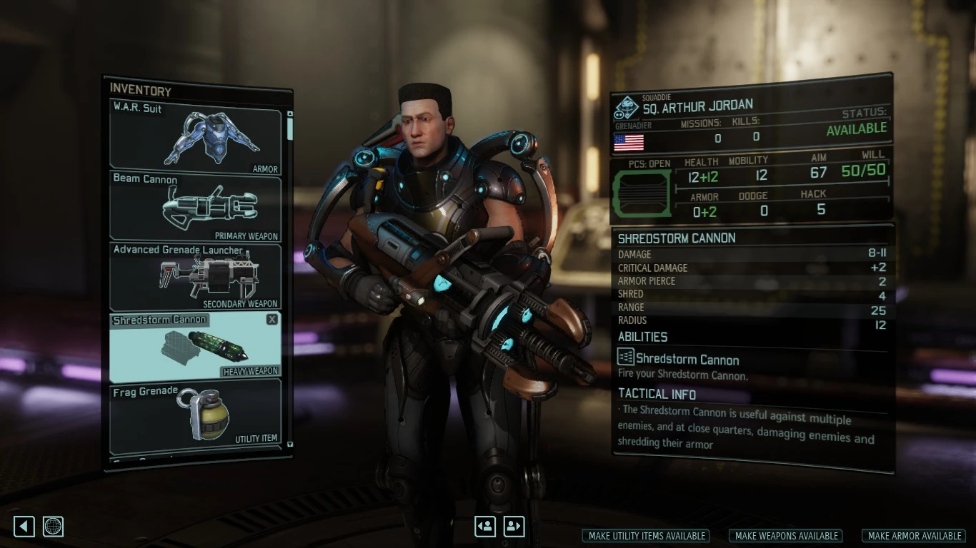 XCOM 2 "[WOTC] Better Armory Item Stats"