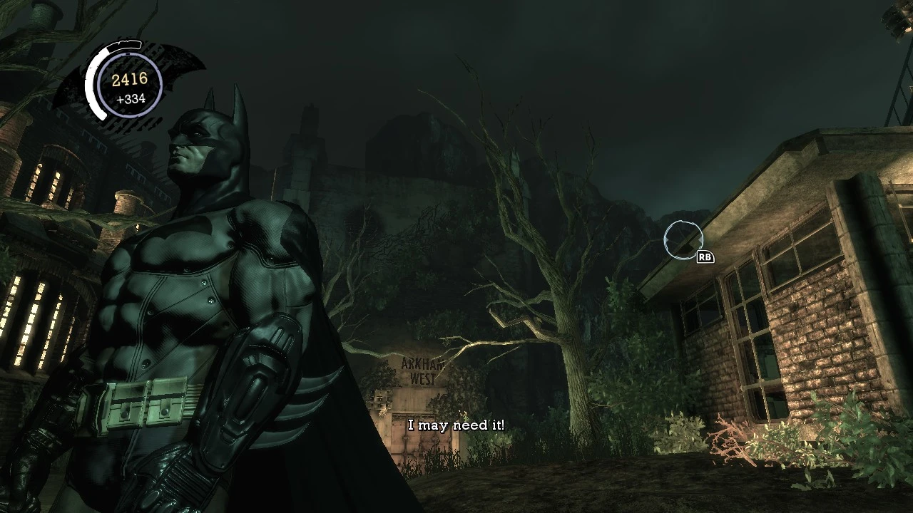 Batman: Arkham Asylum "Arkham City skin"