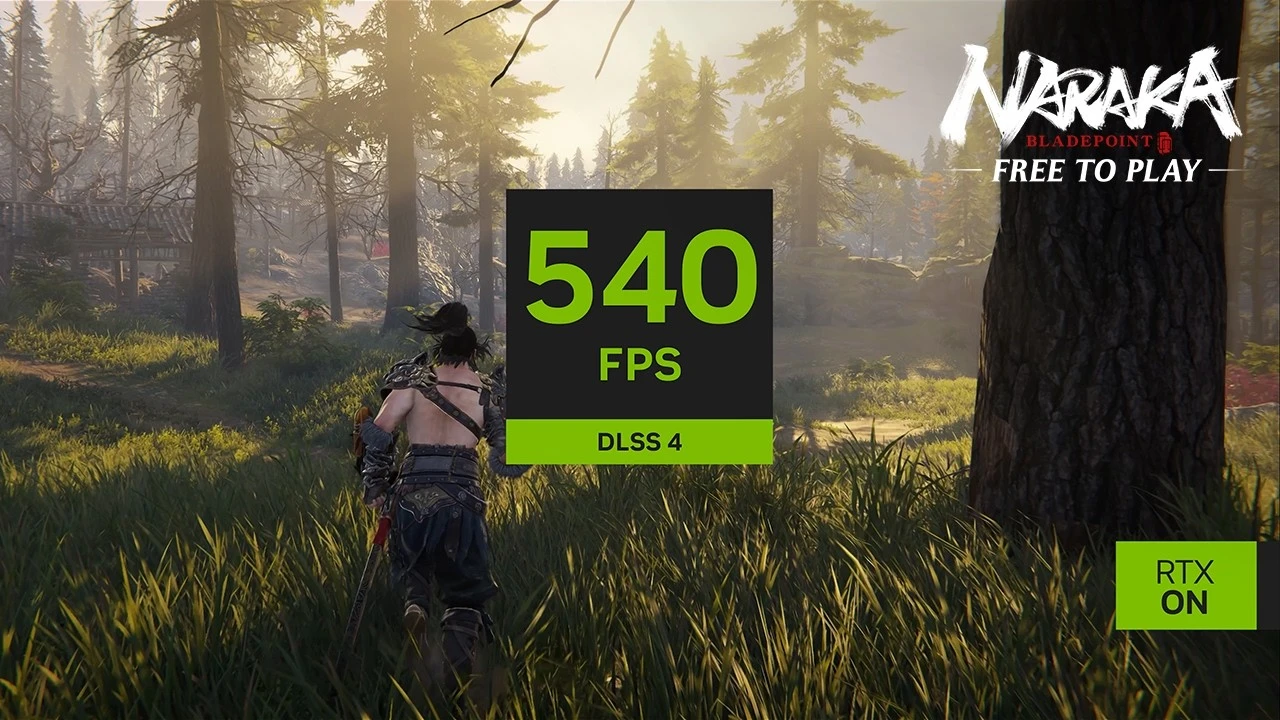 Технология Multi Frame Generation c DLSS 4 обеспечивает в NARAKA: BLADEPOINT около 600 FPS на RTX 5090