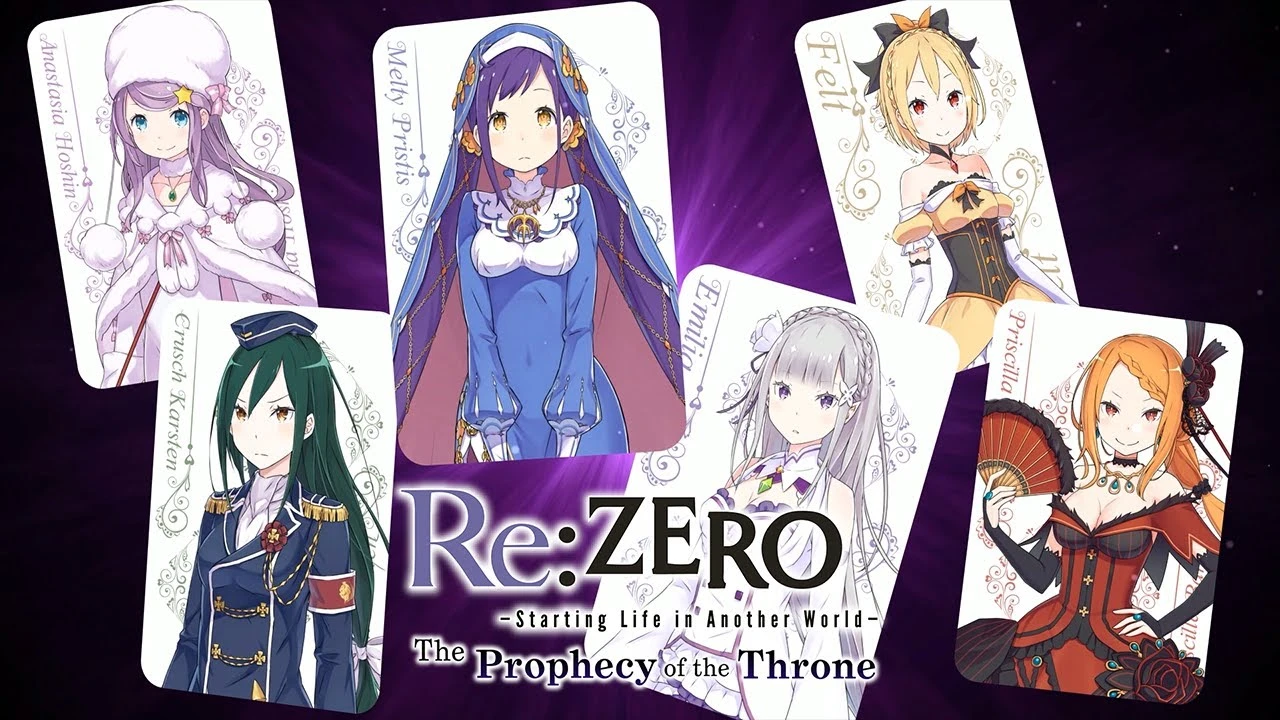 Новый трейлер Re: ZERO на английском языке с функциями и персонажами
