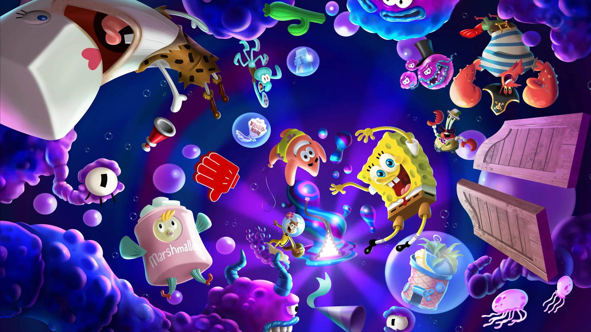 Новый красочный трейлер SpongeBob SquarePants: The Cosmic Shake раскрывает дату релиза