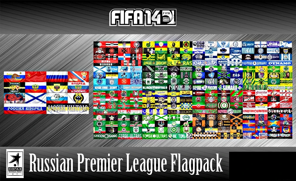 FIFA 14 "RUSSIAN Premier League Flagpack"