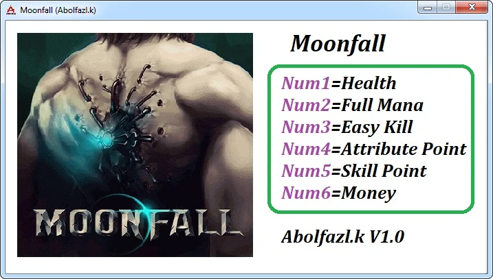 Moonfall: Трейнер/Trainer (+6) [1.0] {Abolfazl-k}