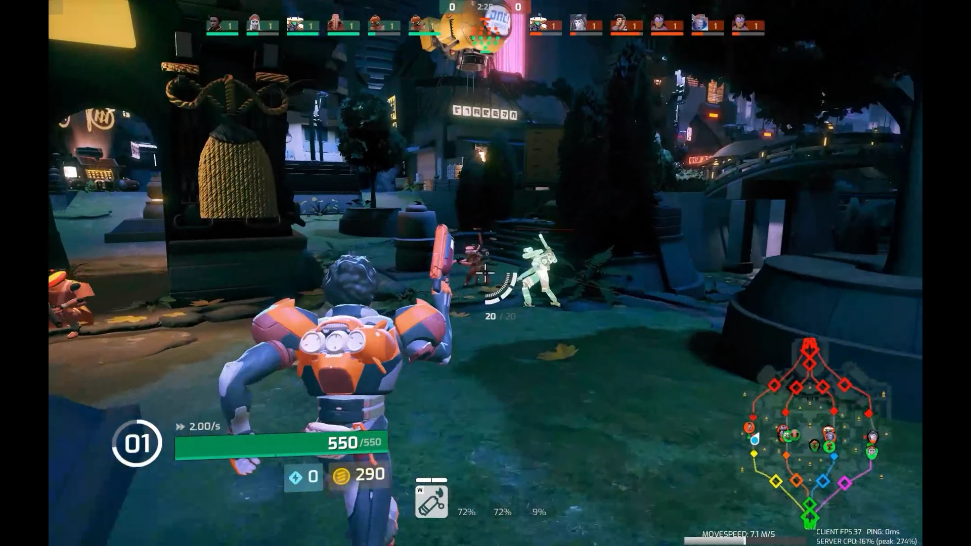 Скриншот из ранней версии Deadlock от Valve показывает, что игра изначально имела другой художественный стиль