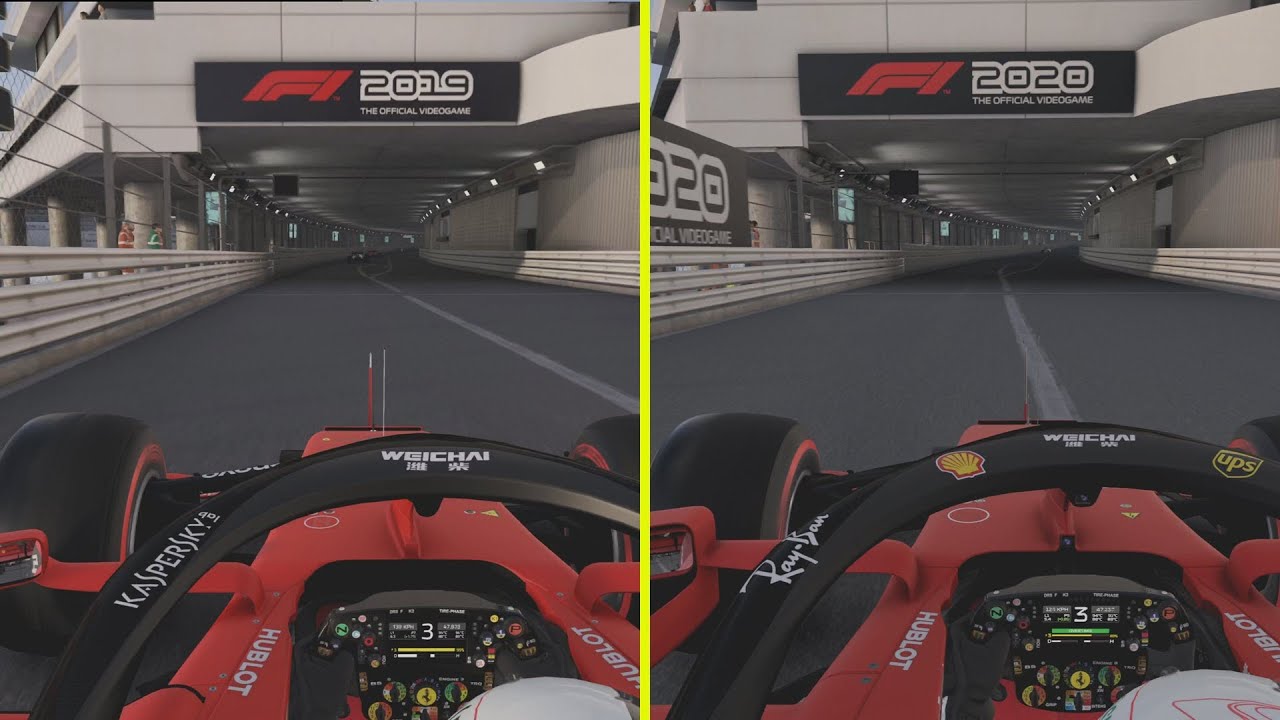 Попробуй отличи! Видеосравнение F1 2020 и F1 2019