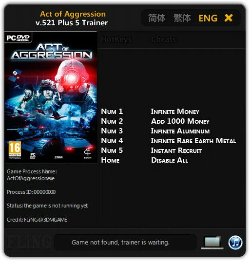 Act of Aggression: Трейнер/Trainer (+5) [521] {FLiNG}