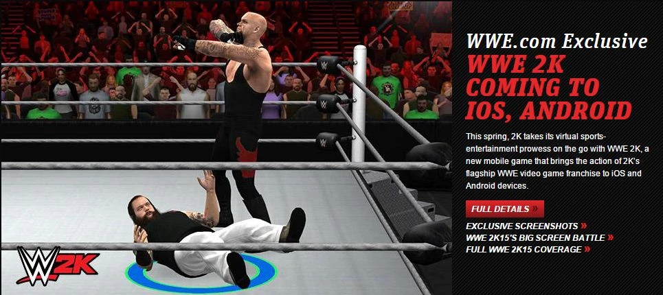 WWE 2K15 выйдет на iOS и Android