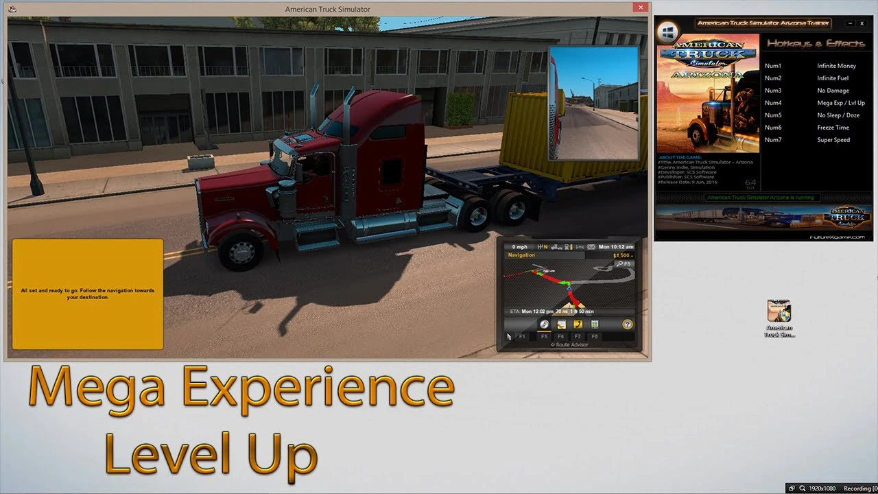 American Truck Simulator: Трейнер/Trainer (+9) [1.4.2.2s (64-Bit)] {FutureX}