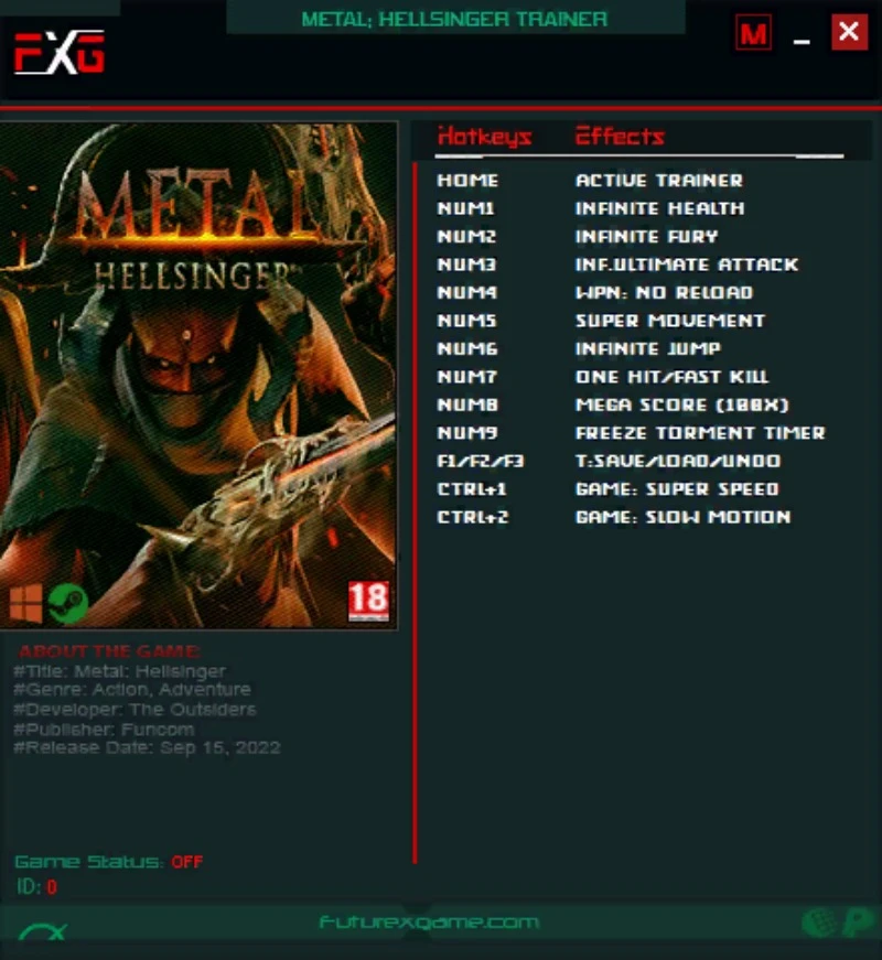 Metal: Hellsinger "Трейнер +12" [UPD: 15.09.2022] {FutureX}