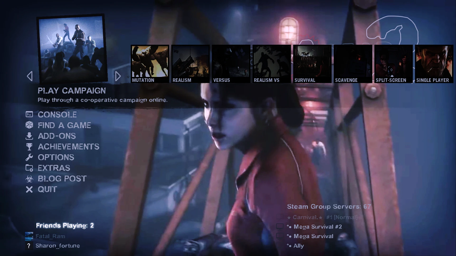 Left 4 Dead 2 "The Sacrifice Main Menu Background Remake"