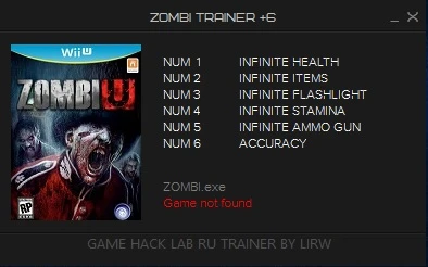 Zombi: Трейнер/Trainer (+6) [1.0] {LIRW / GHL}